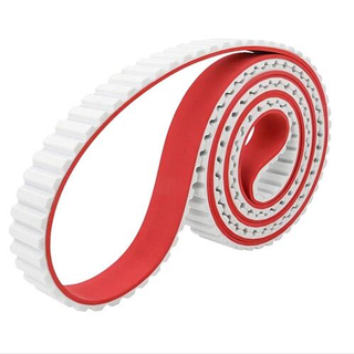 Red Rubber Coated PU Timing Belt