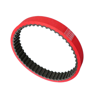 Red Rubber Coated Timing Belt